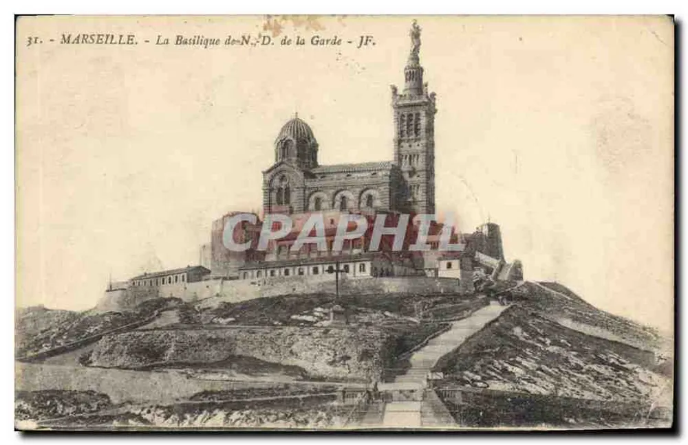 Marselha — A Basílica Nossa Senhora da Guarda — JF. - Frente