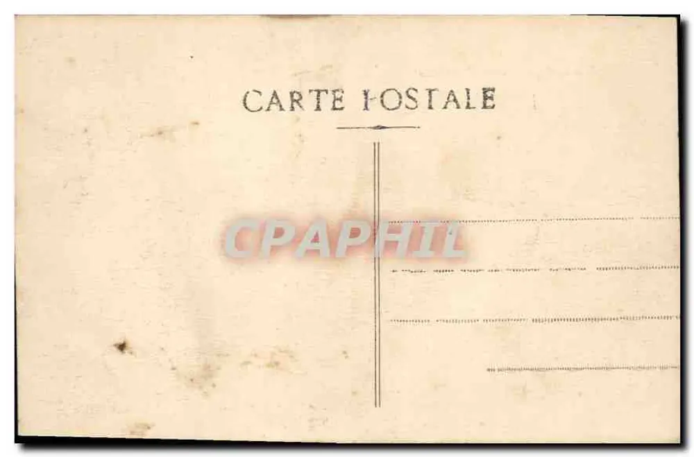 Marseille — Katedra — widok z portu z łódkami i beczkami - Rewers