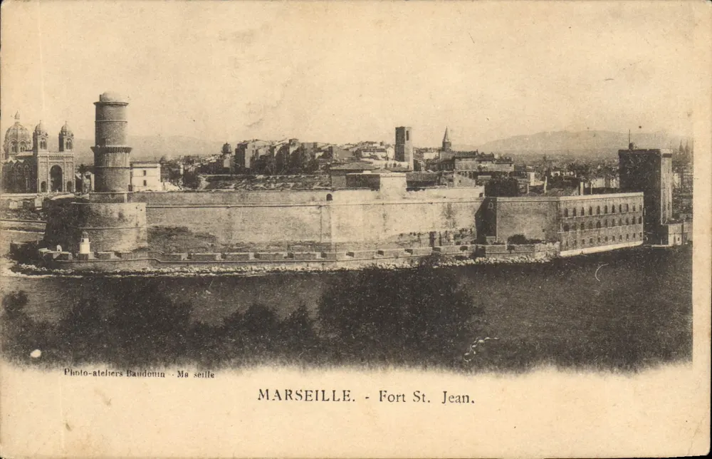 Marseille - Fort van Sint Jan — Photo-ateliers Baudouin - Ma seille - Voorkant