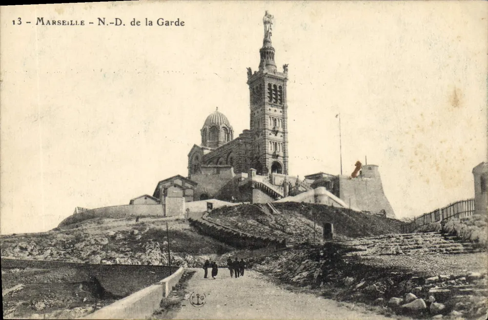 Marselha - N.-D. de la Garde — editor desconhecido, número de série 13 - Frente