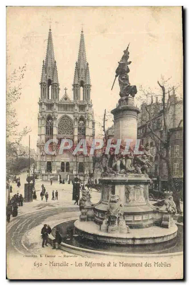 Marseille - Les Réformés und der Monument des Mobiles — E. Taconar, n°650 - Vorderseite