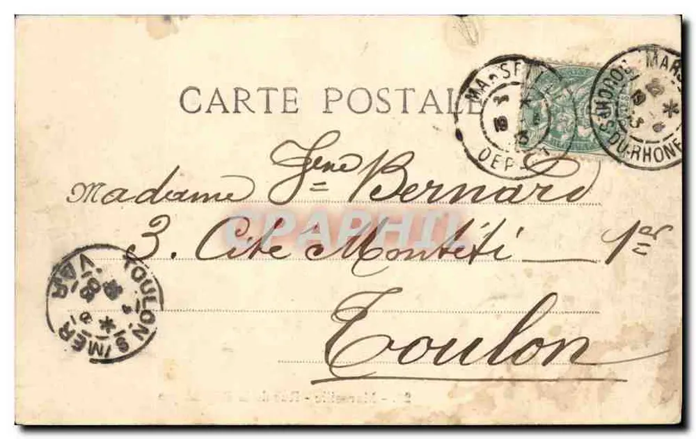 Marselha — Rue de la République — La Samaritaine - Verso