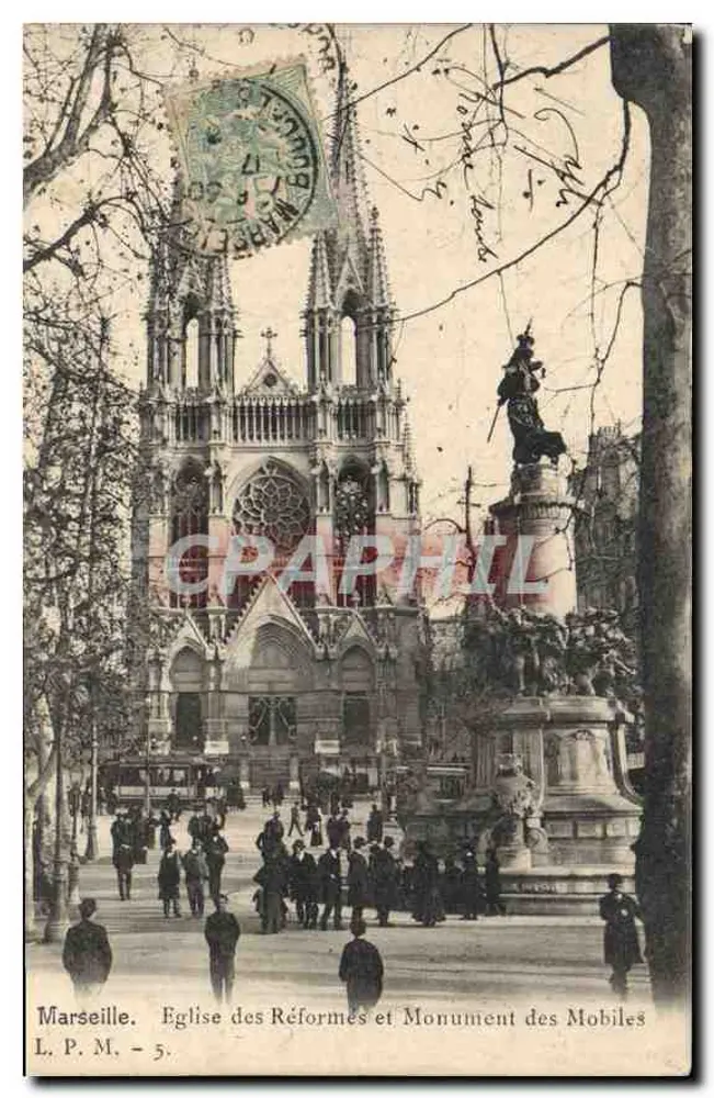 Marseille. Kirche der Reformen und Denkmal der Mobiles — L. P. M. - 5. - Vorderseite