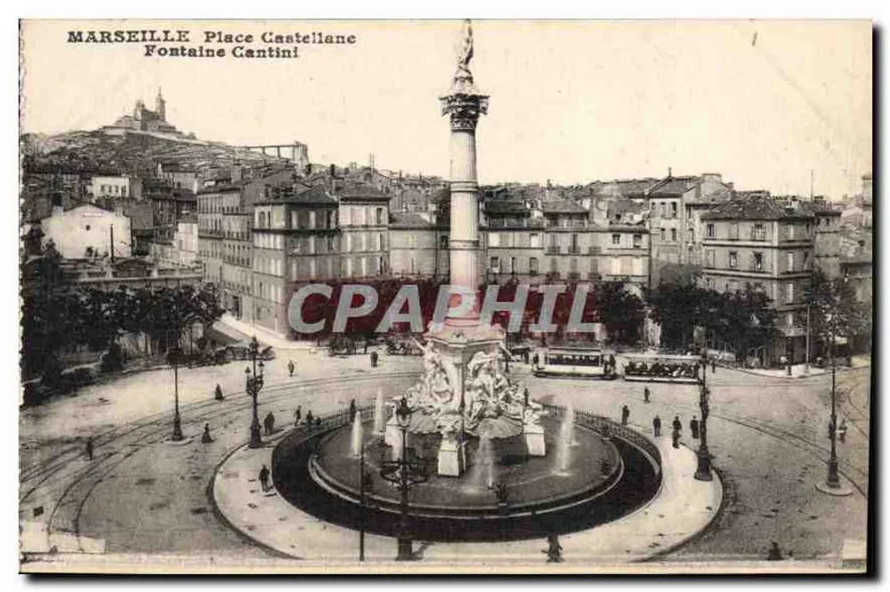 Marseille - Place Castellane - Fontaine Cantini - Vorderseite