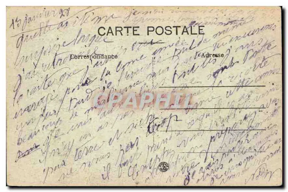 Marselha — Nossa Senhora da Guarda — E. L. - Verso