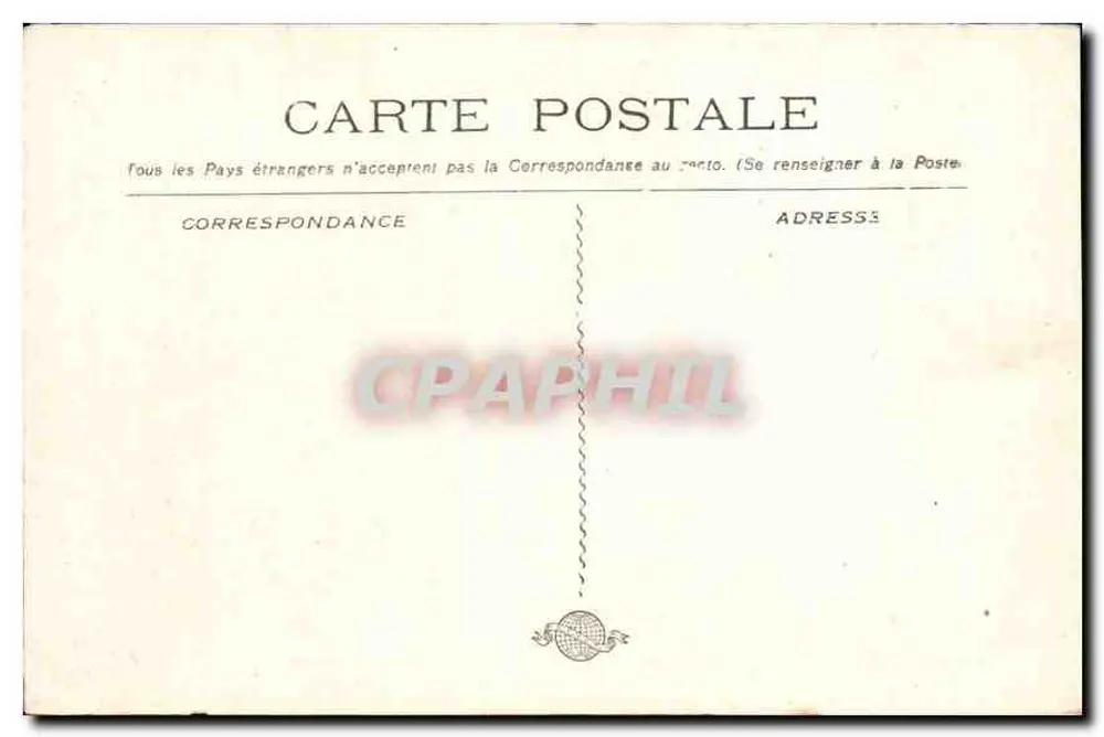 Marseille — Hôtel des Postes et Télégraphes — éditeur non visible - Verso