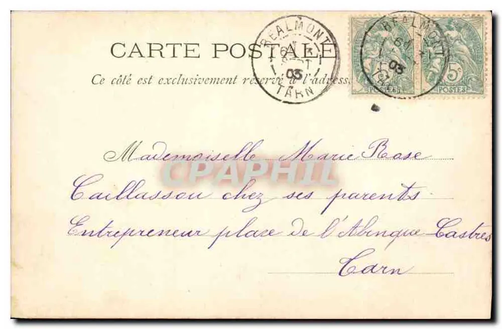 Marselha — Palácio de Justiça — Editor desconhecido, n° 15 - Verso