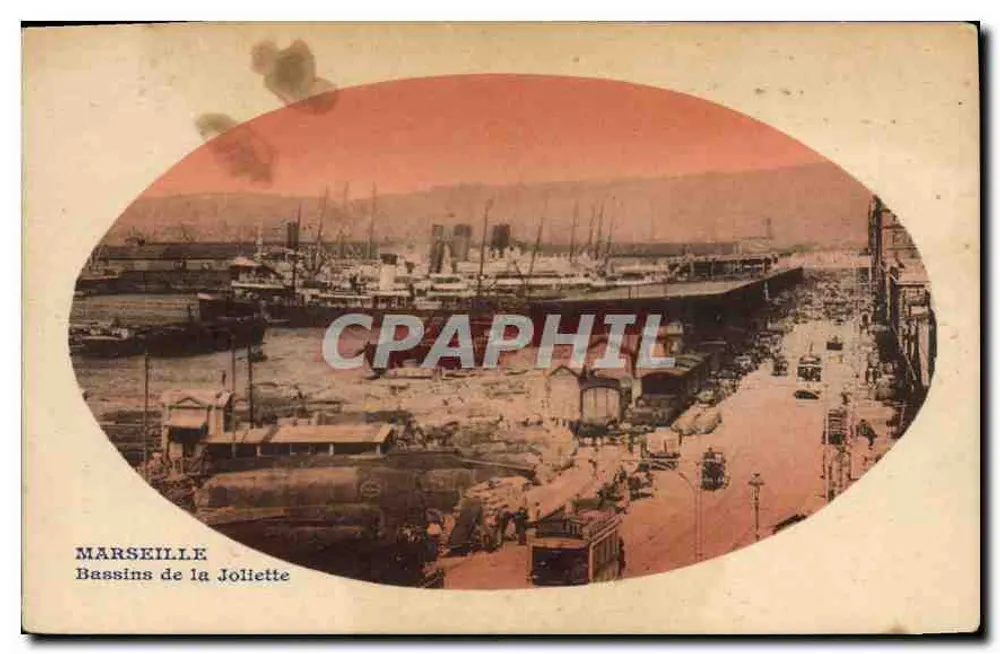 Marselha — Bassins de la Joliette — editor não identificado - Frente