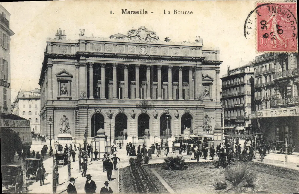 Marseille - La Bourse — Éditeur inconnu, n°1 - Recto