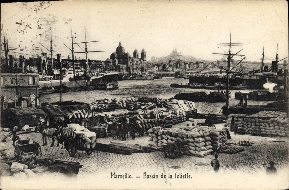 Marseille — Bassin de la Soliette — éditeur inconnu, n° de série non visible - Recto