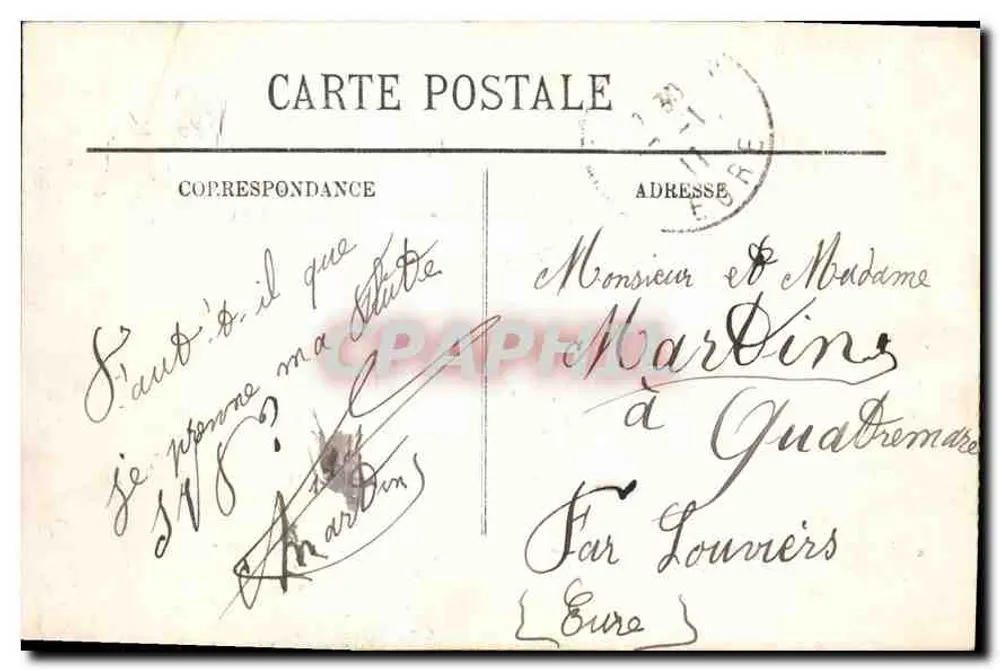 Marselha — O Castelo Borély — L.L. n°113 - Verso