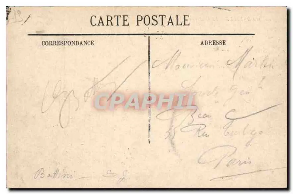Marseille - O Castelo de If — editor RO, n° de série 1968 - Verso