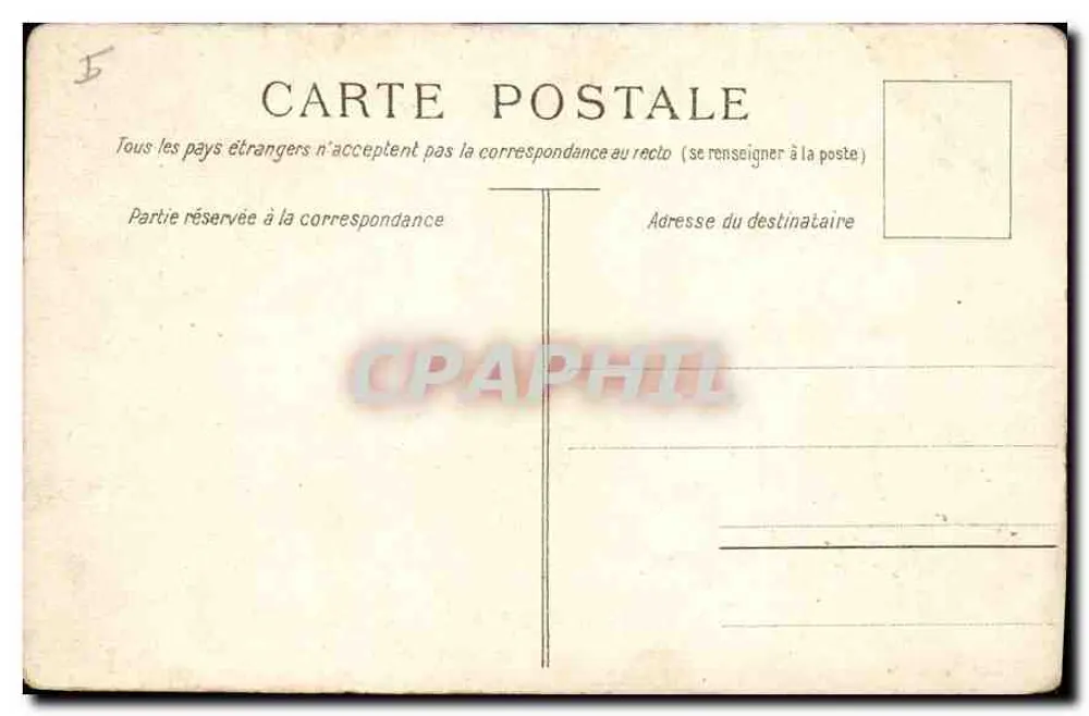 Marseille — Die Grande Jetée und der Leuchtturm Sainte-Marie — Edition C. MARLIÈRE - MARSEILLE - Rückseite
