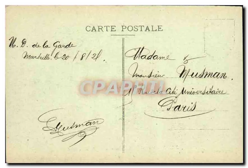 Marseille - Colina de N.-D. de la Garde — Edição especial da Basílica, n° XXXIX - Verso