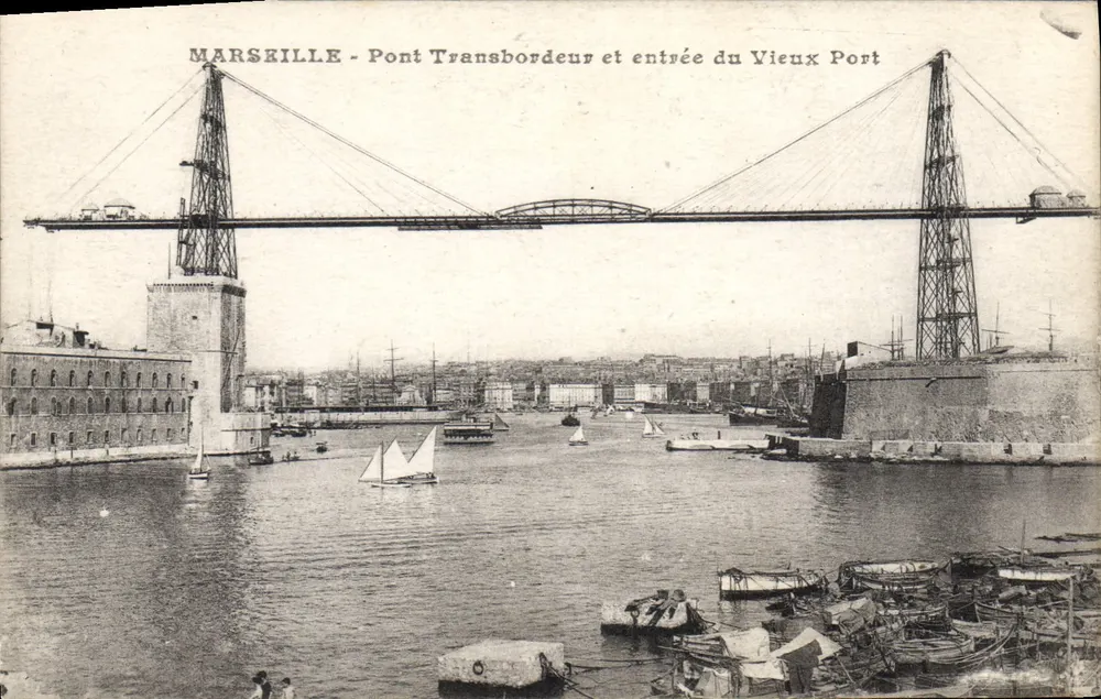 Marseille - Pont Transbordeur e entrada do Velho Porto — editor não identificado - Frente