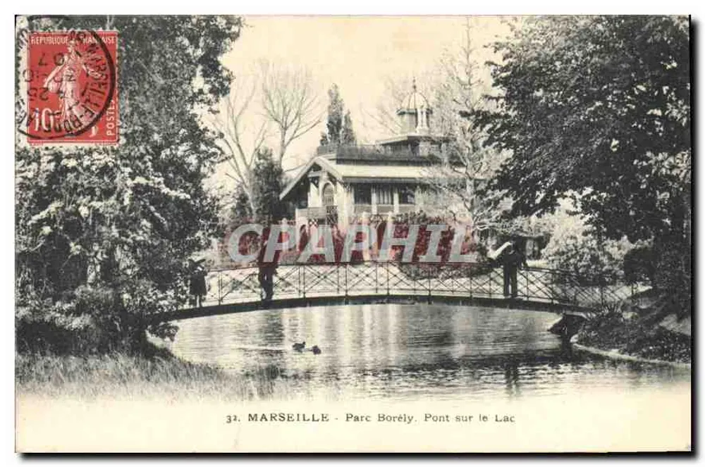 Marseille - Parque Borély. Pont sobre o Lago — n°32 - Frente