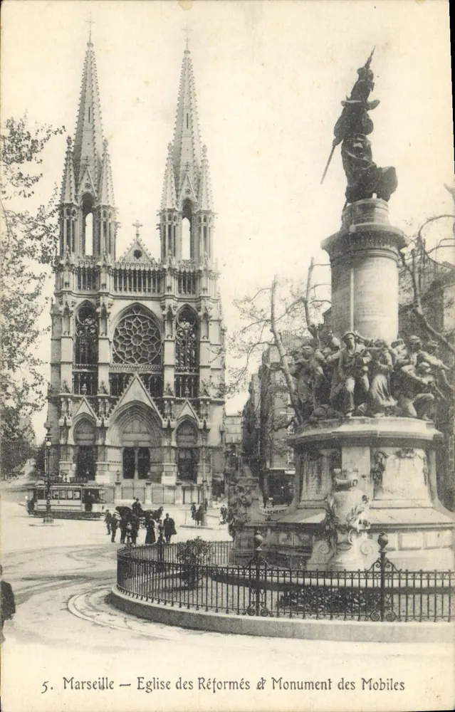 Marseille — Chiesa dei Riformati & Monumento dei Mobiles - Recto