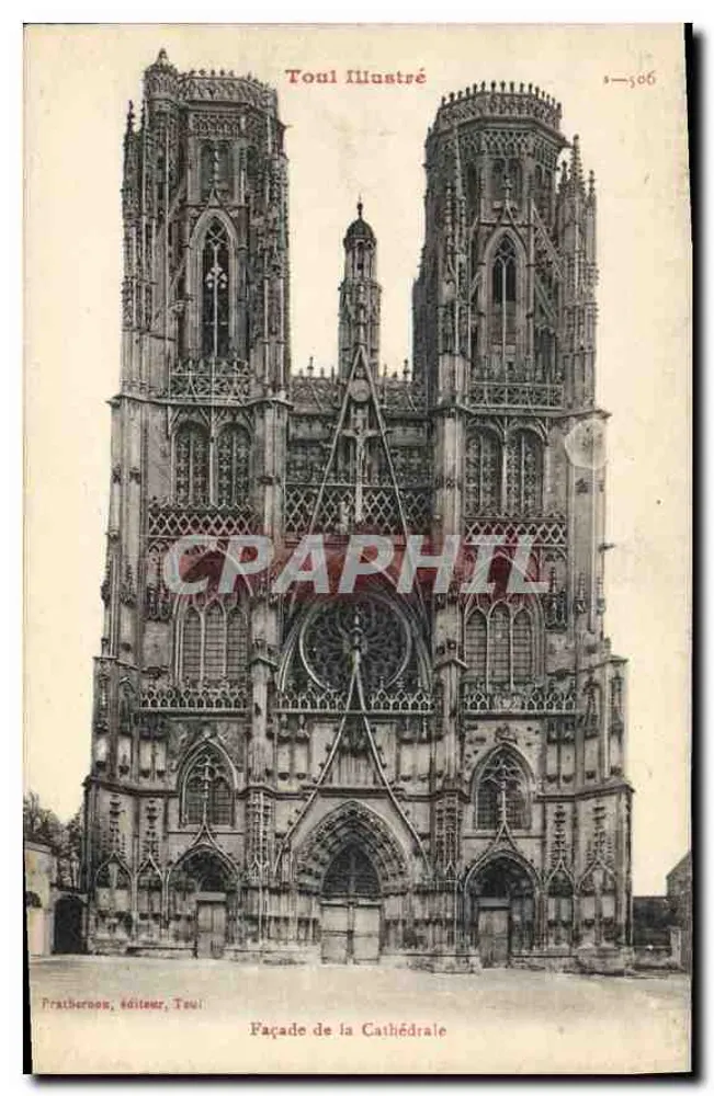 Fachada da Catedral — Toul — Pratheron, editor, Toul — n° 506 - Frente