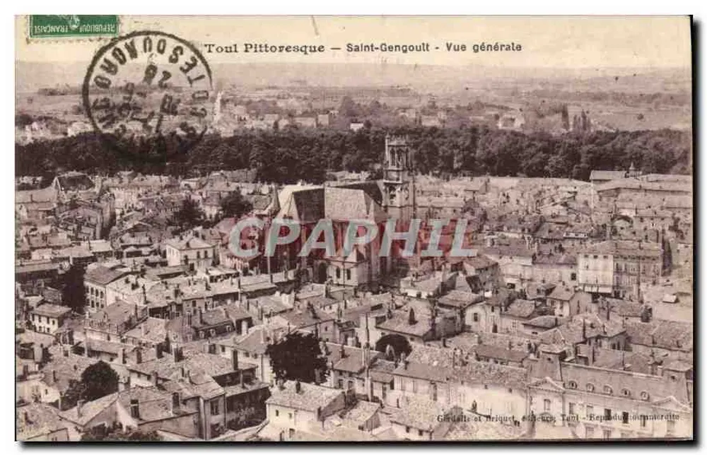 Saint-Gengoult — Vue générale — Générale et Briguët, éditeur, Toul - Recto