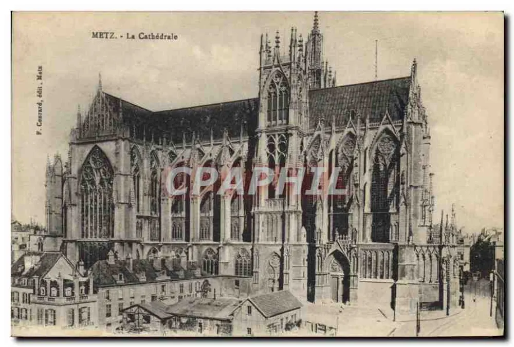 Metz — A Catedral — F. Carrard, editor Metz - Frente