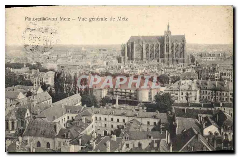 Metz — Vista geral de Metz — B.N.D. Fot. gen. 1907 - Frente
