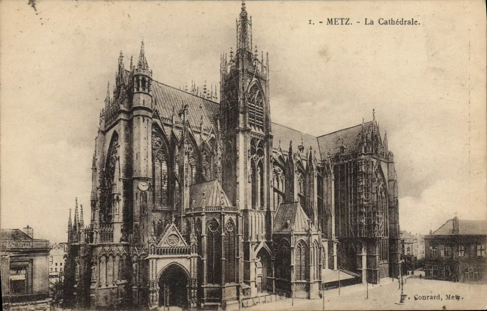 Metz - A Catedral — F. Conrard, Metz, n° I. - Frente