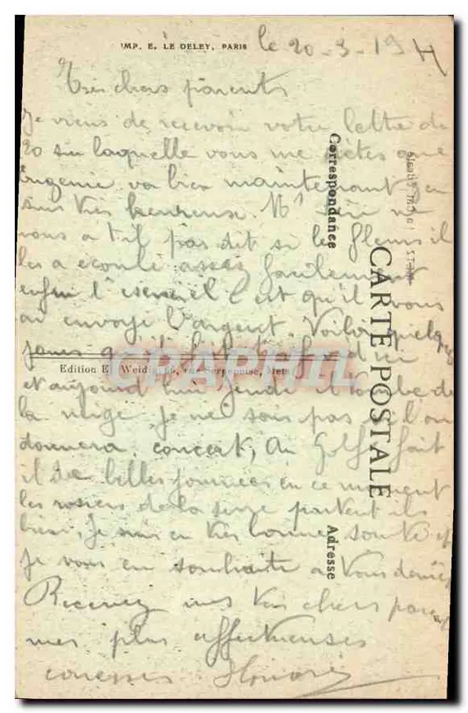 Metz — A Catedral — Imp. E. Le Deley, Paris - Verso