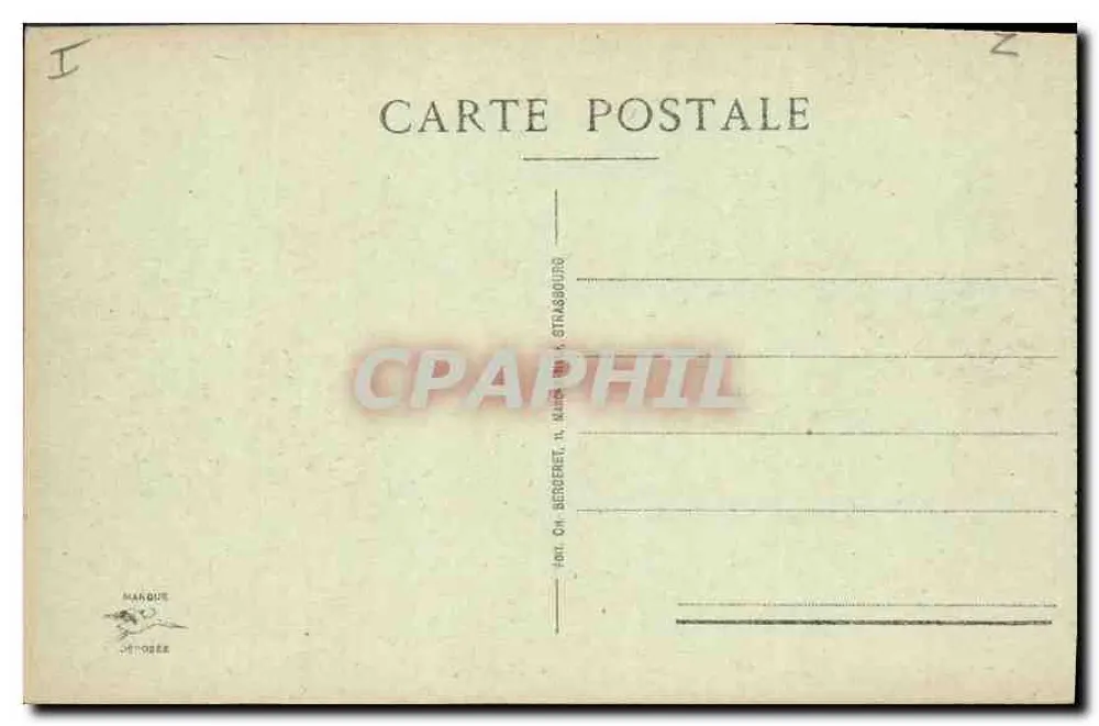 Metz - Jato d'Água da Esplanada — Editor Ch. Berberet, Strasbourg - Verso