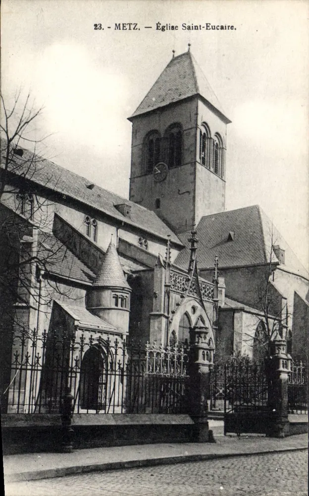 Metz — Igreja de São Eucair — Editor E. Weber, n°23 - Frente