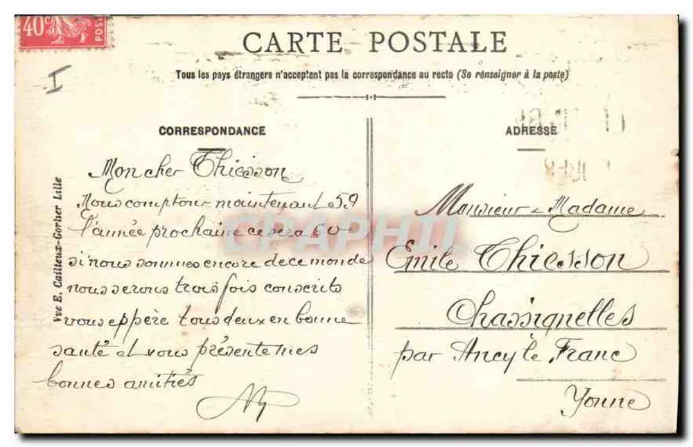 Lille — A Bolsa e o Teatro — E. C. - Verso
