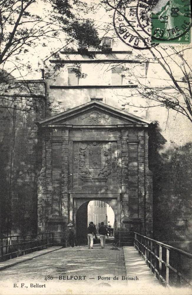 Belfort — Brama Brisach — B.F., Belfort 480 - Awers