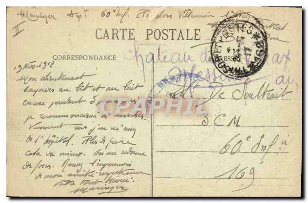Bar-le-Duc — Antiguas Murallas — E.C. - Reverso