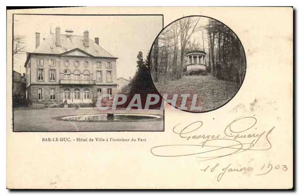 Bar-le-Duc - Rathaus im Park — Georges Gueyry, Verlag - Vorderseite