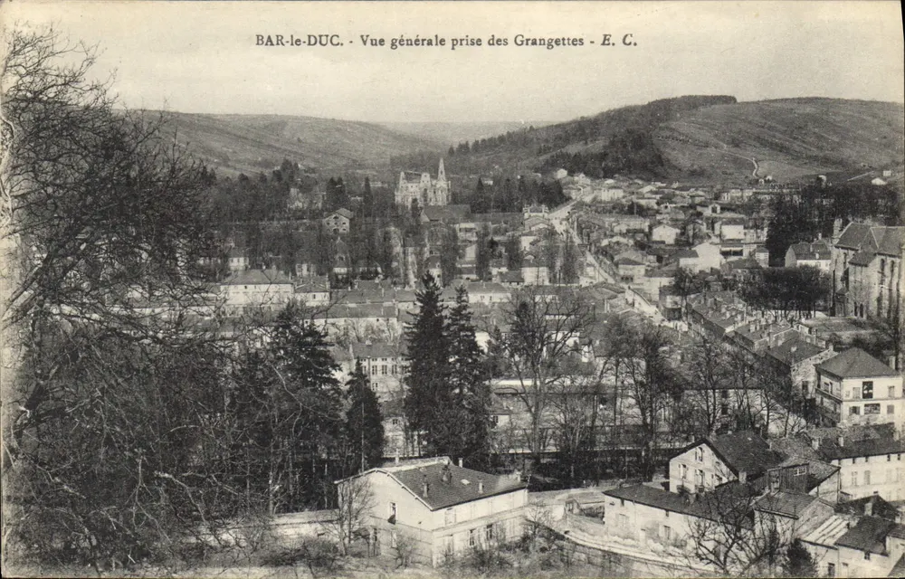 BAR-le-DUC — Vista general tomada desde las Grangettes — E. C. - Anverso