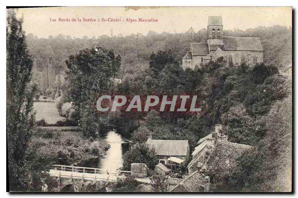 Les Bords de la Sarthe à St-Cénéri - Alpes Mancelles — éditeur Alpes Mancelles - Recto
