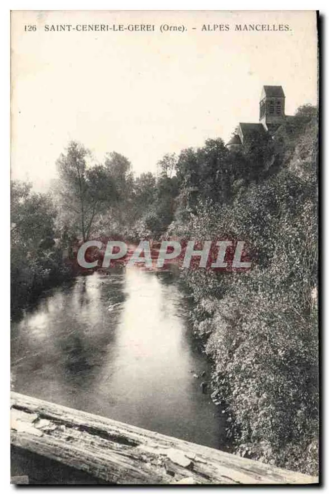 Saint-Céneri-le-Gérei (Orne) — Blick auf Fluss und Kirche — Alpes Mancelles, Nr. 126 - Vorderseite