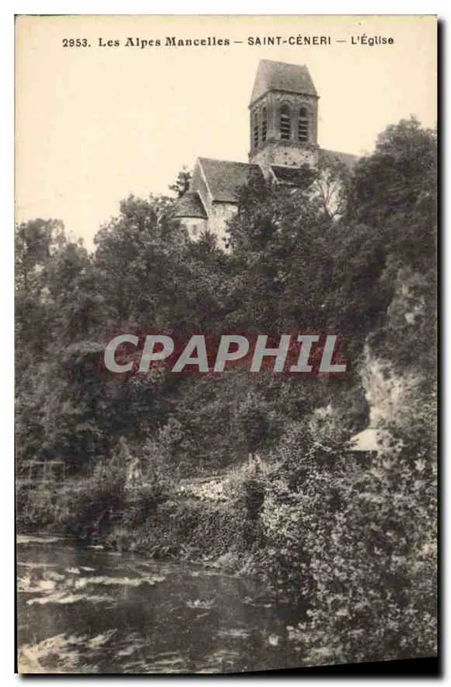 Die Mancelles-Alpen — Saint-Céneri — Die Kirche - Vorderseite