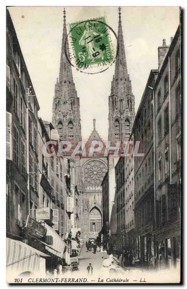 Clermont-Ferrand — A Catedral — LL - Frente