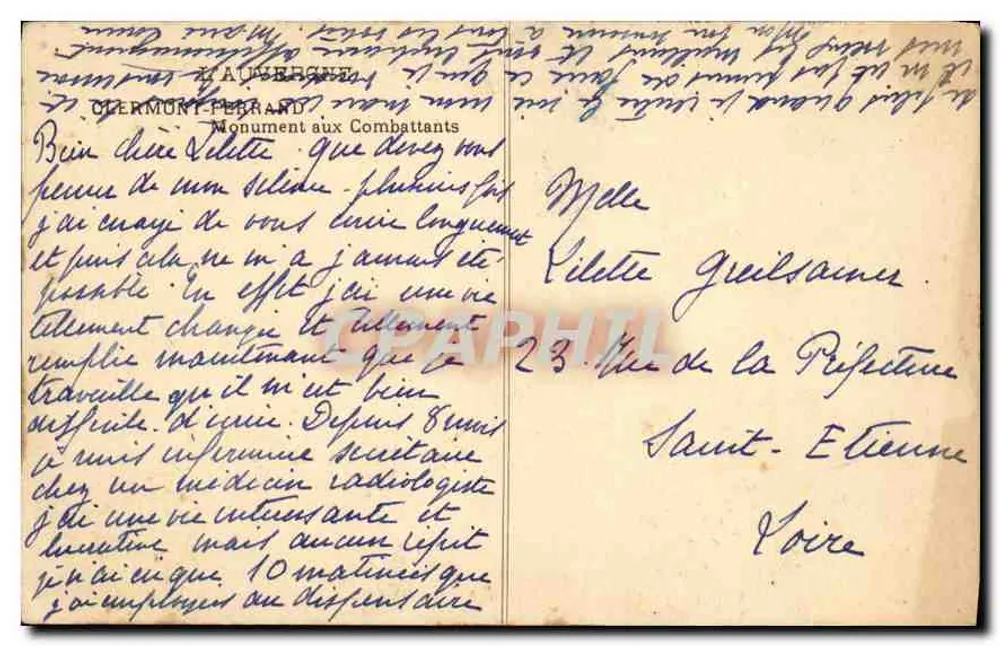 Monumento aos Combatentes — Didermont-Perrand — editor Laste - Verso