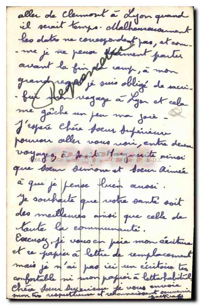 Clermont-Ferrand — Église Notre-Dame-du-Port (XIIe siècle) — G.d'O - Verso