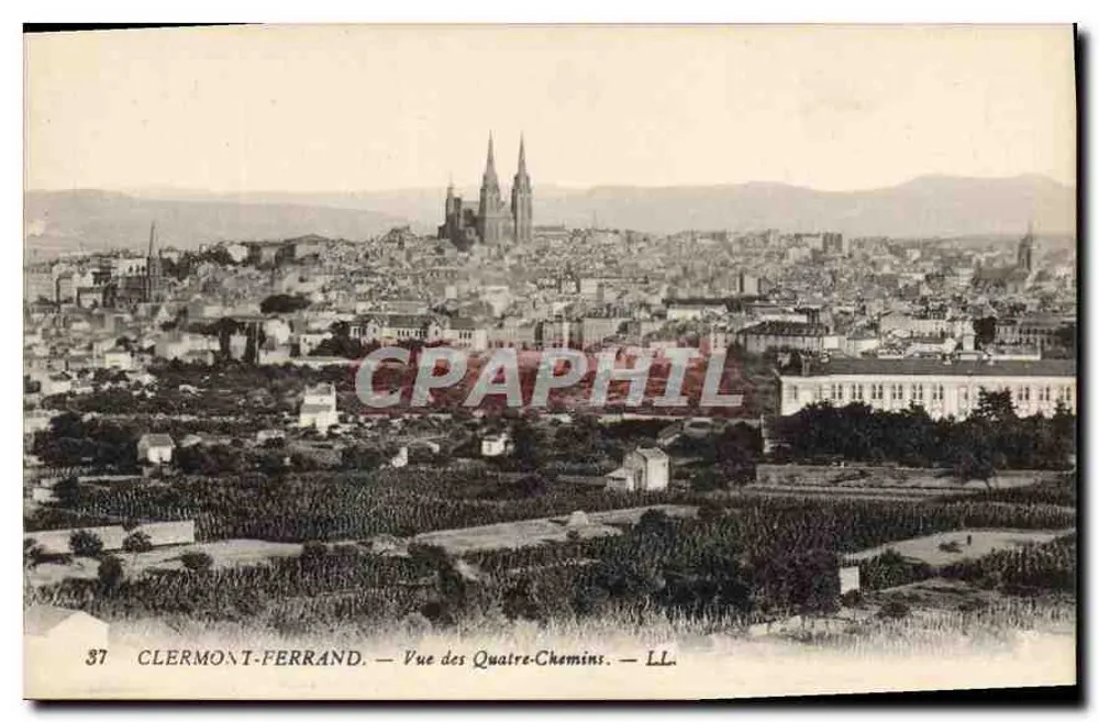 Clermont-Ferrand — Vue des Quatre-Chemins — LL. - Recto