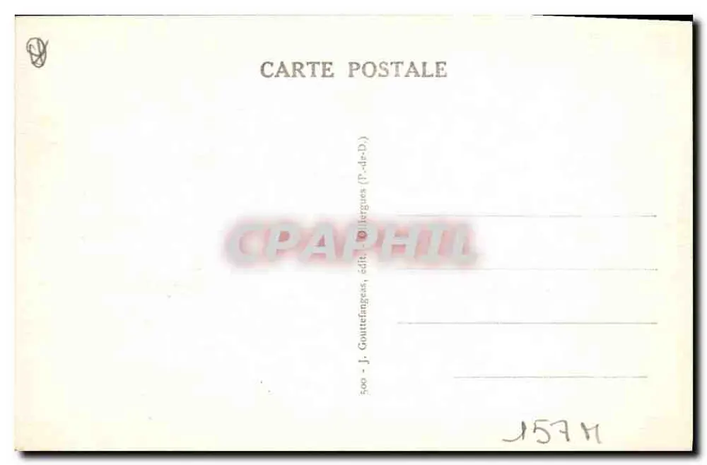 Clermont-Ferrand — Cathédrale et Monument Urbain II — J. Gouttefanges, édit. (P.-d.-D.) - Verso