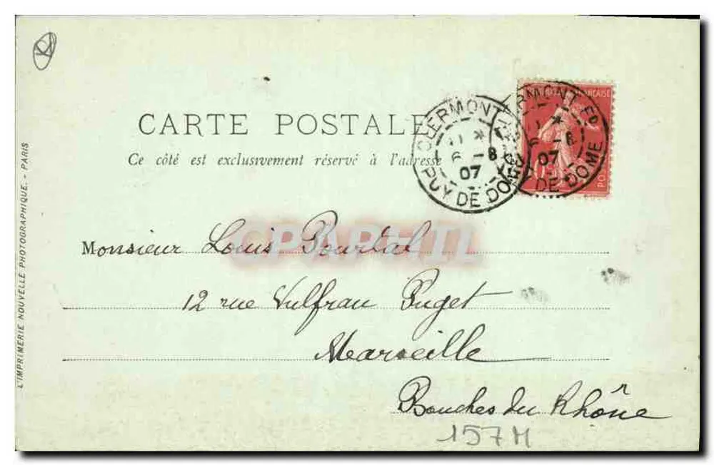 Clermont-Ferrand — Kerk van Sint Jozef — LL. n°54 - Achterkant