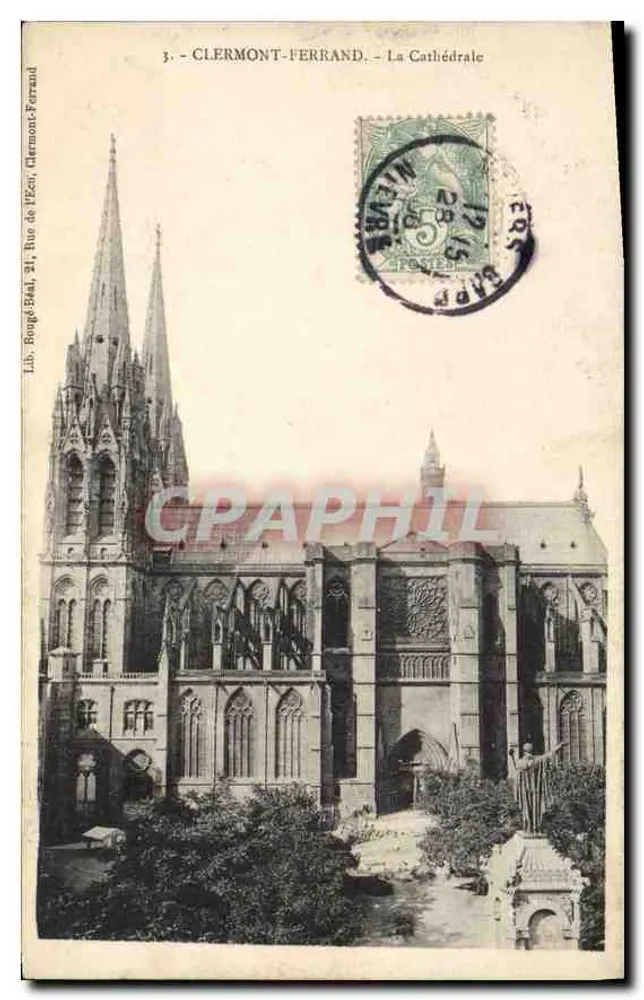 Clermont-Ferrand - A Catedral — Lib. Rouge Stal, 21 Rue de l'Écien - Frente