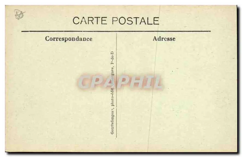 Clermont-Ferrand — Vista geral tirada de Royat — G.d'O - 1155 - Verso