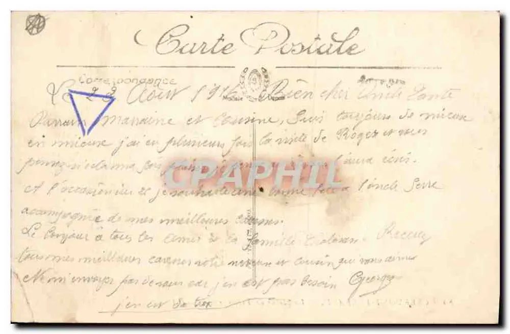 Clermont-Ferrand — A Estátua de Vercingétorix — LL. - Verso