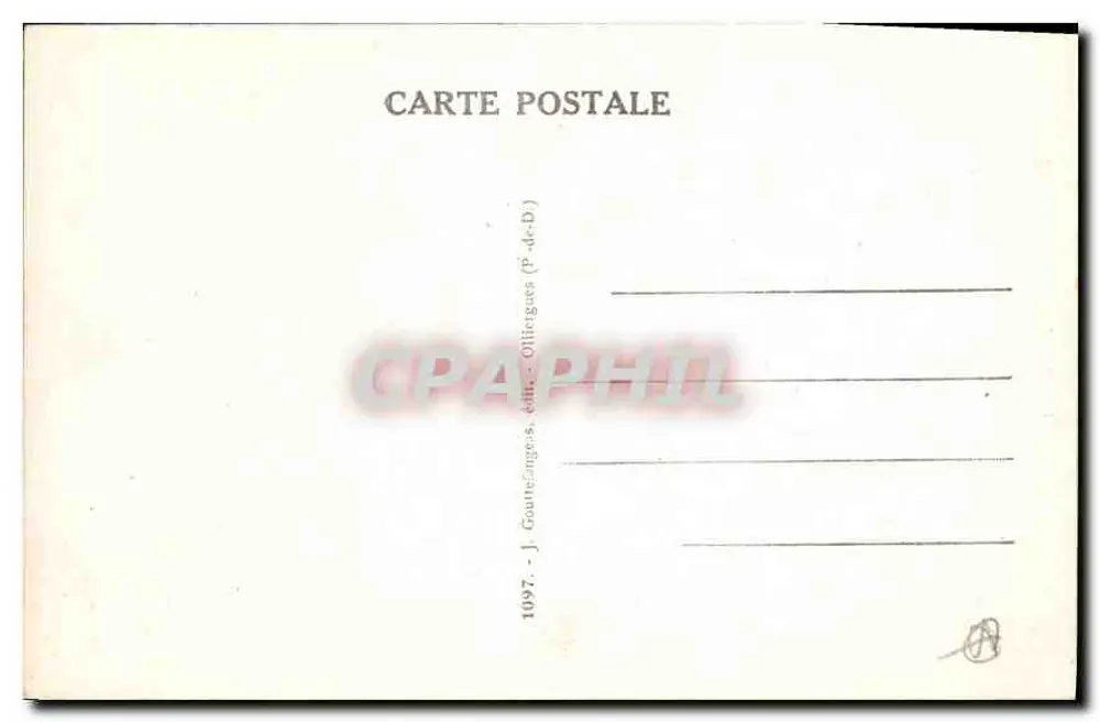 Clermont-Ferrand — Fachada da Catedral — J. Gouthez-Gangis, editor - Verso