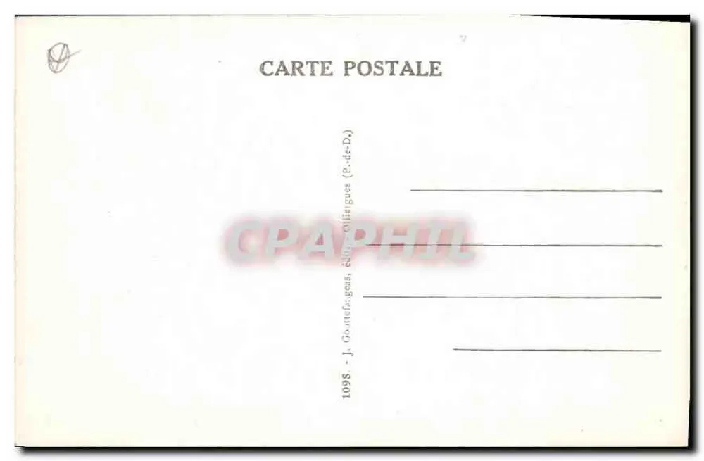 Clermont-Ferrand — A Catedral — A Auvergne — J. Goiteinligues, editor - Verso
