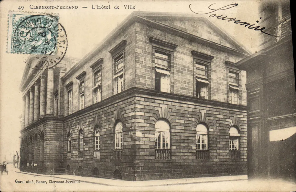 Clermont-Ferrand — El Ayuntamiento — Garel aîné, Bazar, Clermont-Ferrand - Anverso