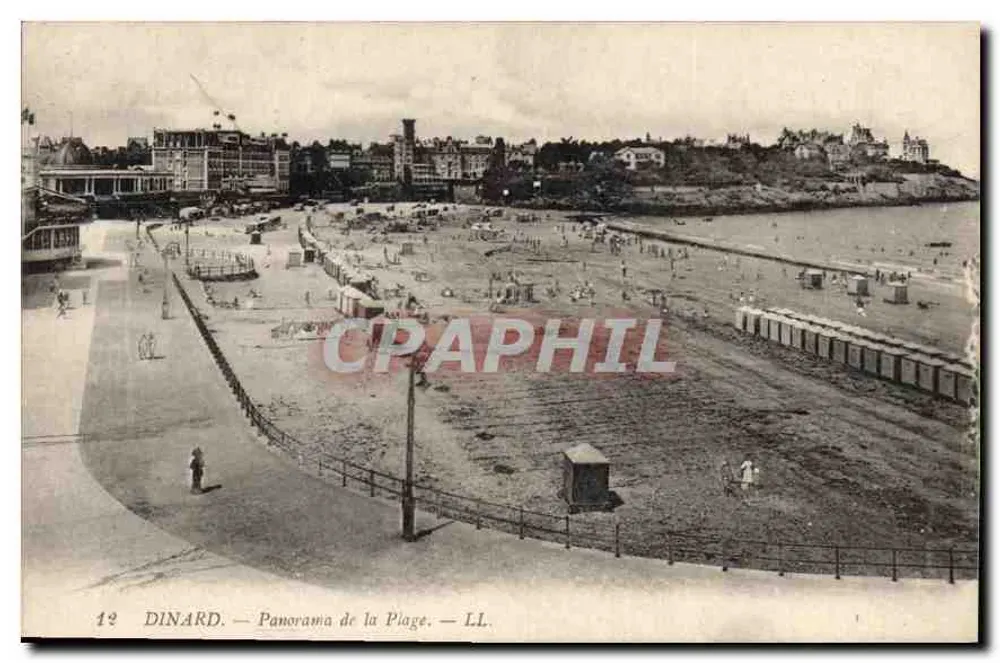 Dinard — Panorama da Praia — LL - Frente
